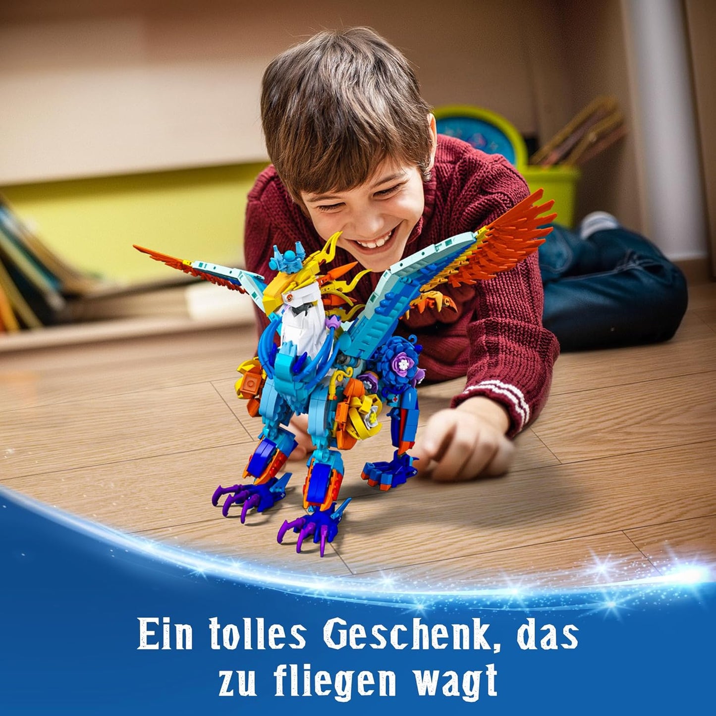 Sillbird Magische Wesen Phoenix Tier Greif Fabelwesen - Klemmbaustein Set - 1212 Teile