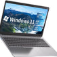 SGIN M15 15,6 Zoll Laptop 4 GB DDR4 RAM 128 GB SSD (TF 512 GB) Windows 11 - silber