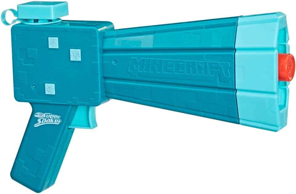 Nerf Super Soaker Minecraft Glow Squid Wasserblaster Wasserpistole Sommer Kinder Garten Spaß