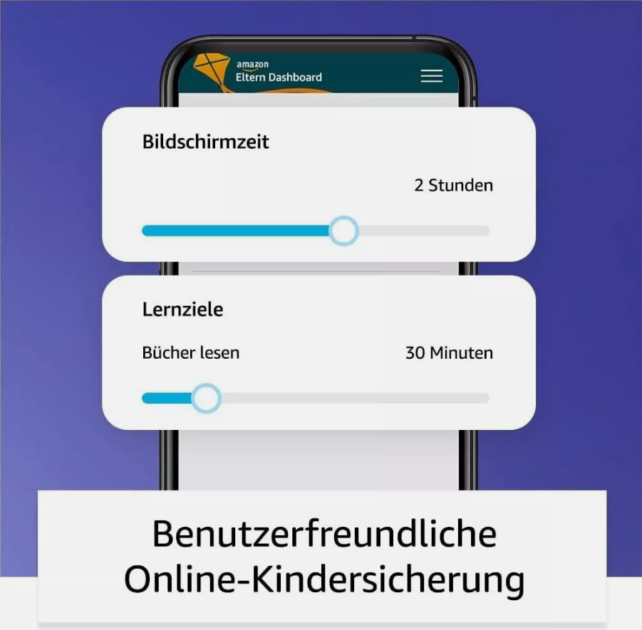 Amazon Fire HD 8 Kids Pro Tablet blau Cyber-Welt-Design 32GB | 8 Zoll HD-Bildschirm - NEU