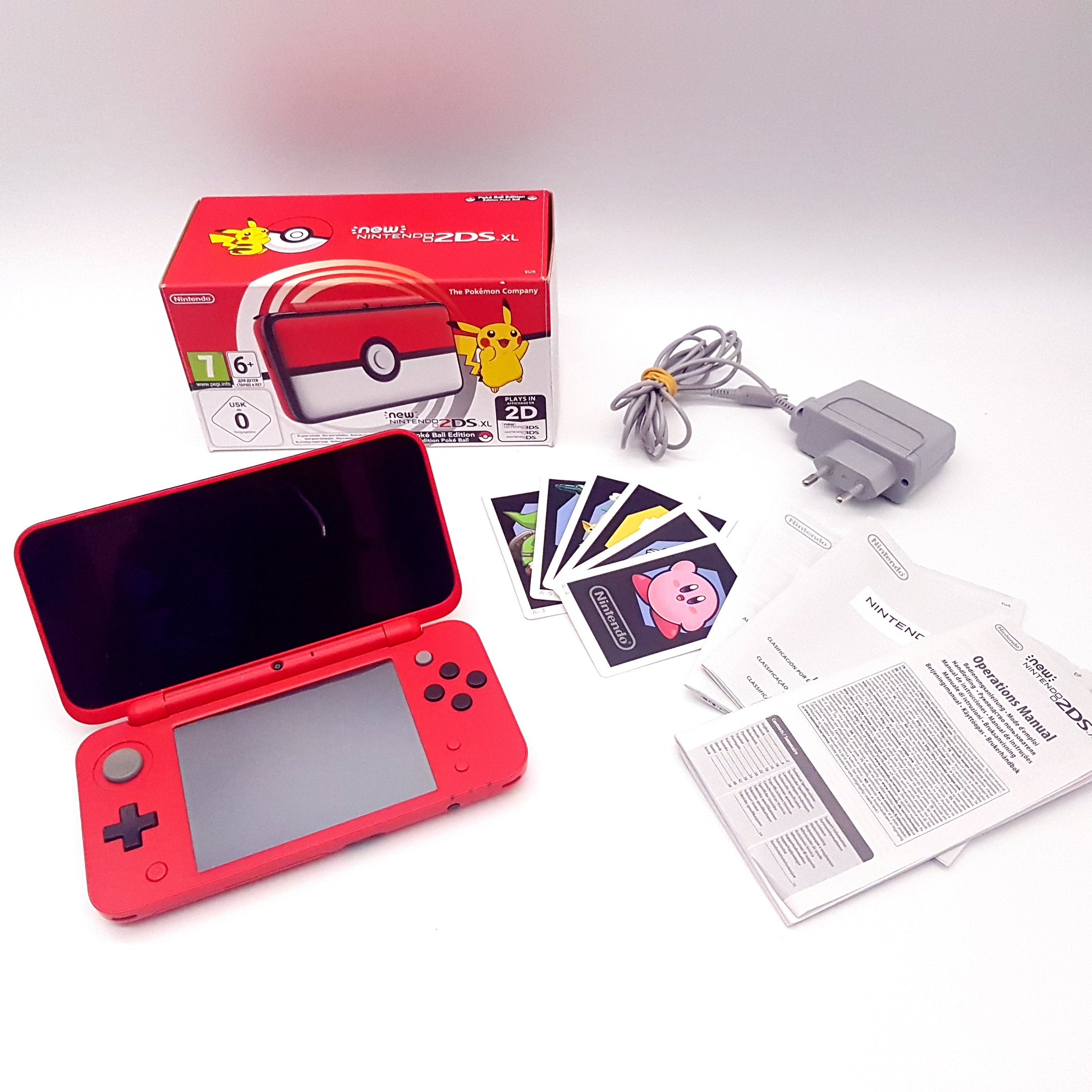 New Nintendo 2DS XL Poké Ball Edition mit OVP - gebraucht - sehr gut bis neuwertig