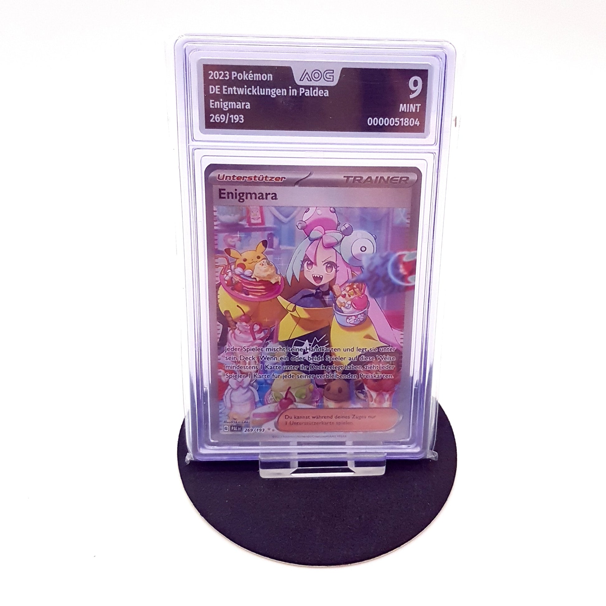 Pokemon Enigmara 269/193 Entwicklungen in Paldea deutsch AOG Grading 9 Mint