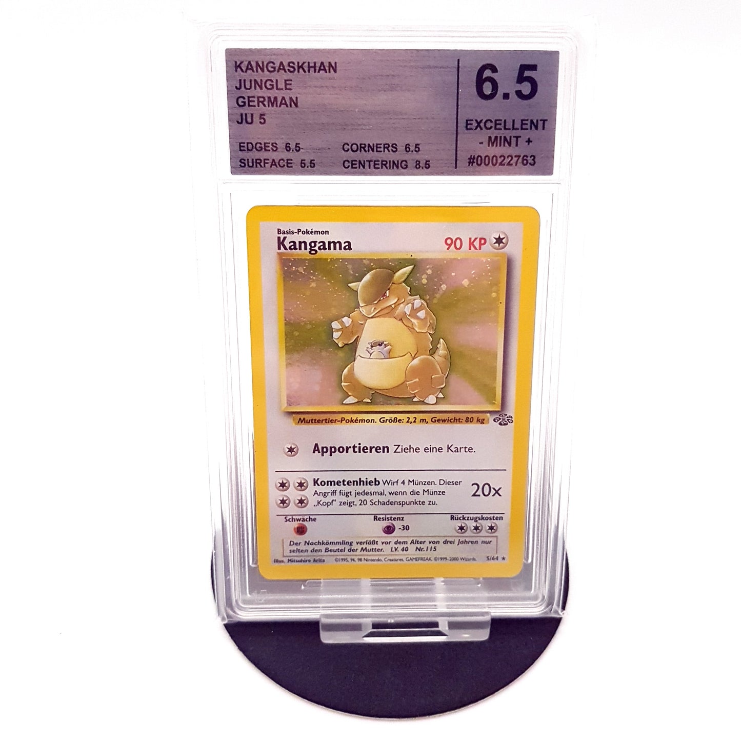 Pokemon Kangama Kangaskhan 5/64 Holo Jungle deutsch Cardmarket Grading 6,5 EX - MT