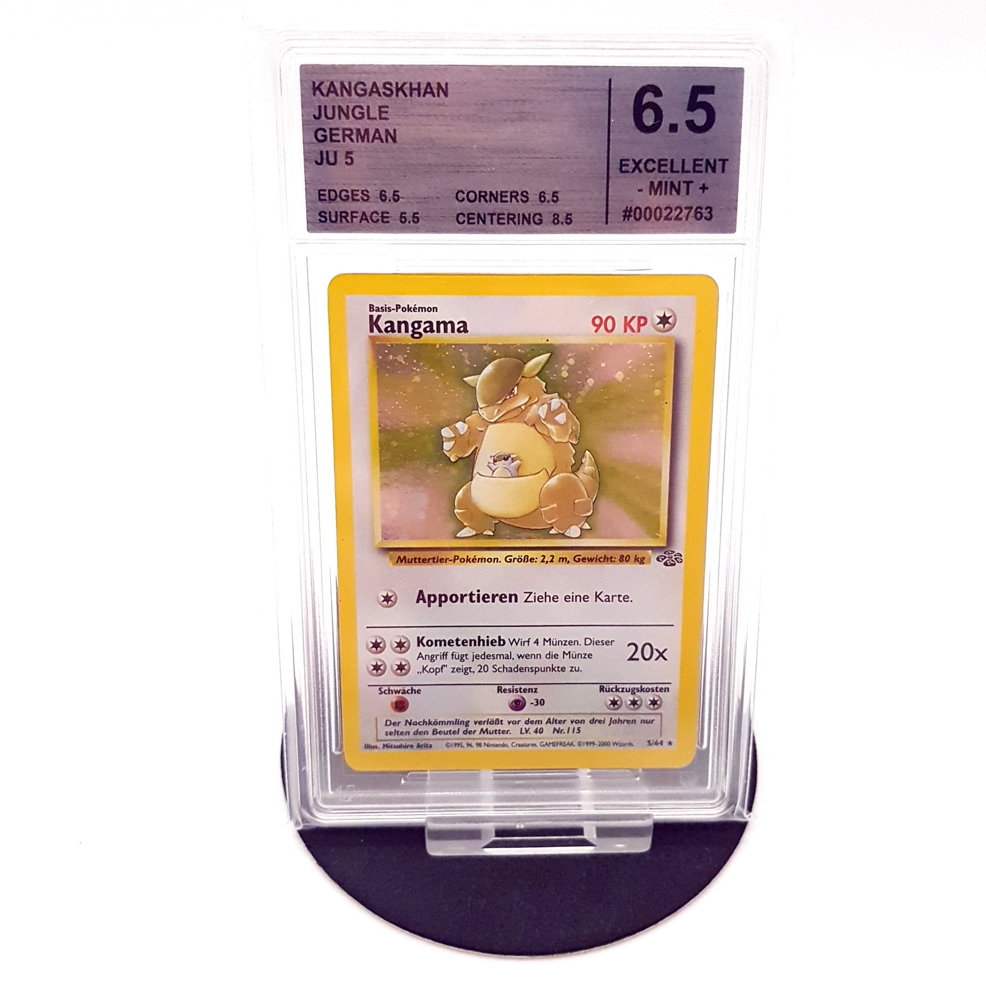 Pokemon Kangama Kangaskhan 5/64 Holo Jungle deutsch Cardmarket Grading 6,5 EX - MT