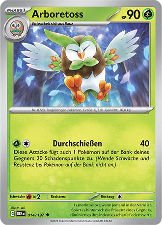 Pokemon Karmesin & Purpur - Obsidian Flammen (Reverse Holo Karten 1-99 - Auswahl)