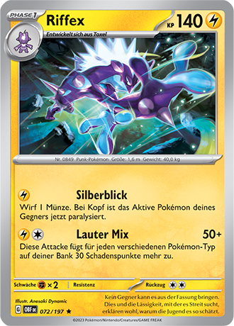 Pokemon Karmesin & Purpur - Obsidian Flammen (Reverse Holo Karten 1-99 - Auswahl)