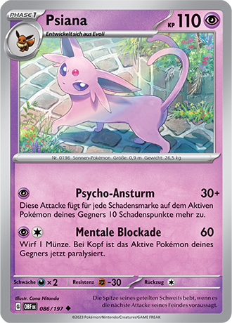 Pokemon Karmesin & Purpur - Obsidian Flammen (Reverse Holo Karten 1-99 - Auswahl)