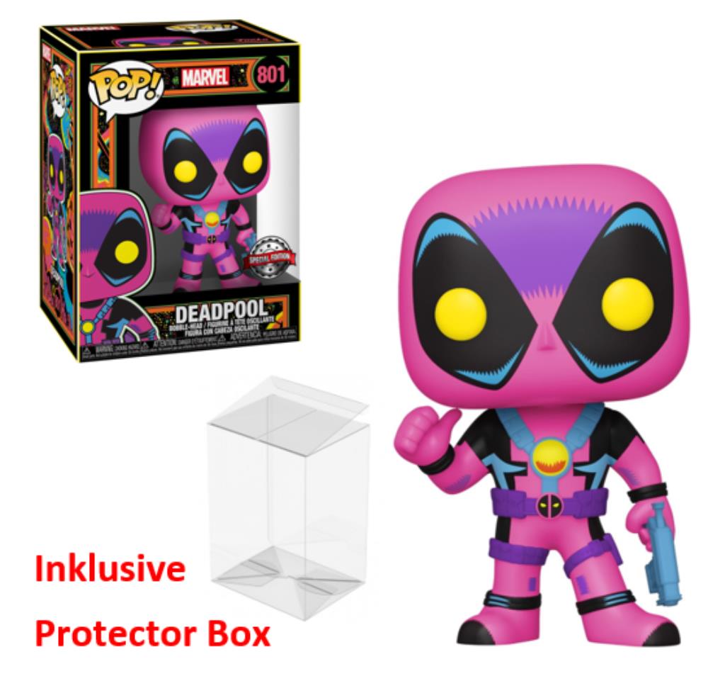 FUNKO POP Marvel #801 Deadpool Special Figur NEU sealed + Protector Box