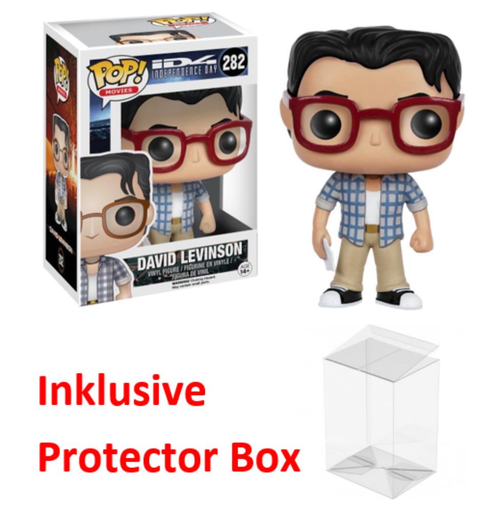 FUNKO POP Independence Day #282 David Levinson Figur sealed + Protector Box