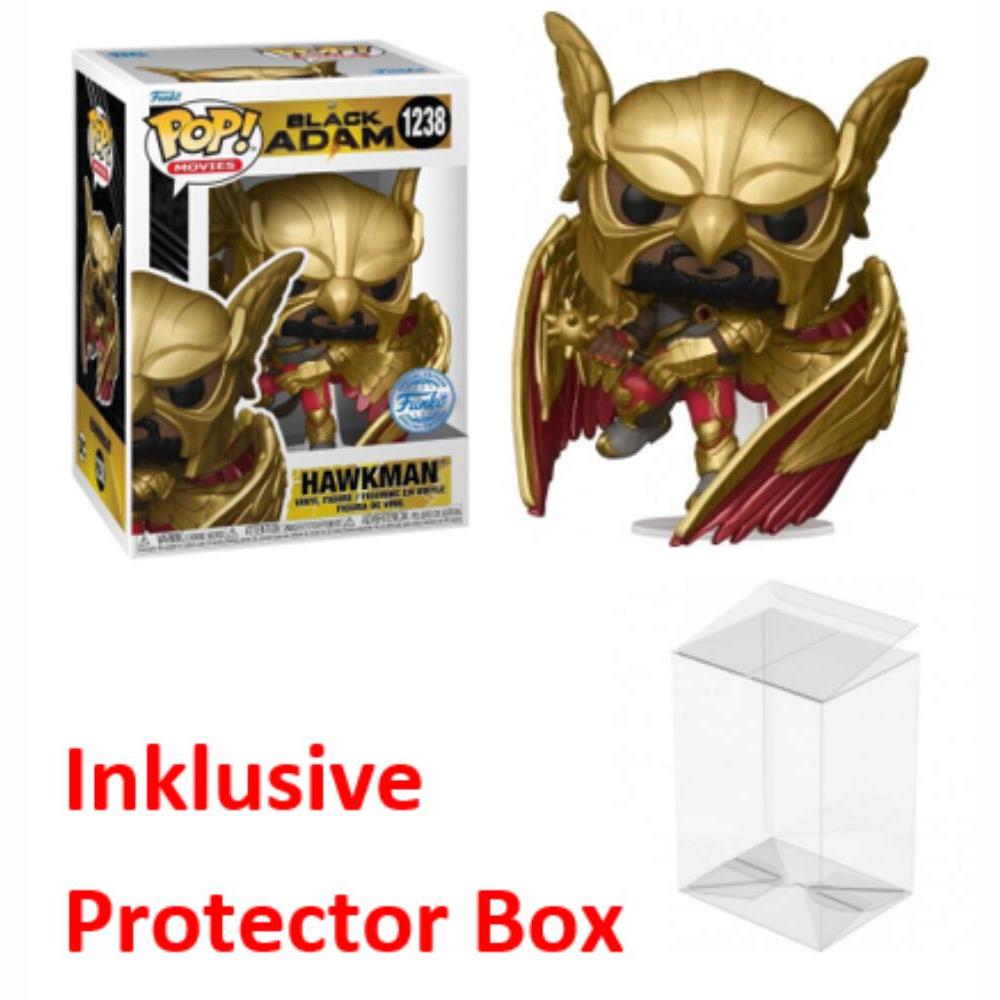 FUNKO POP DC Black Adam #1238 Hawkman Special Figur NEU sealed + Protector Box