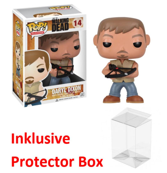 FUNKO POP The Walking Dead #14 Daryl Dixon Vinyl Figur NEU sealed + Protector Box