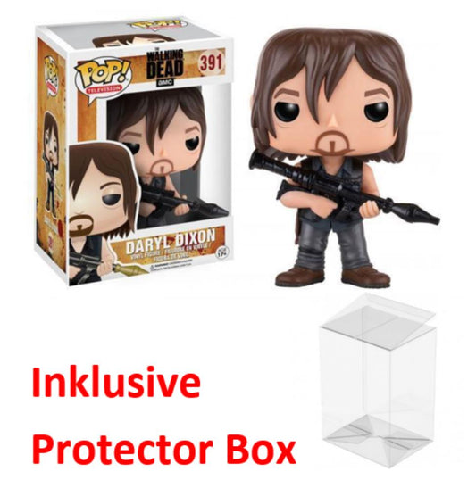 FUNKO POP The Walking Dead #391 Daryl Dixon Vinyl Figur NEU sealed + Protector Box