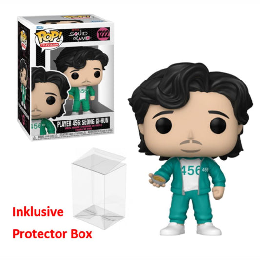 FUNKO POP Squid Game #1222 Player 456: Seong Gi-Hun Figur NEU + Protector Box