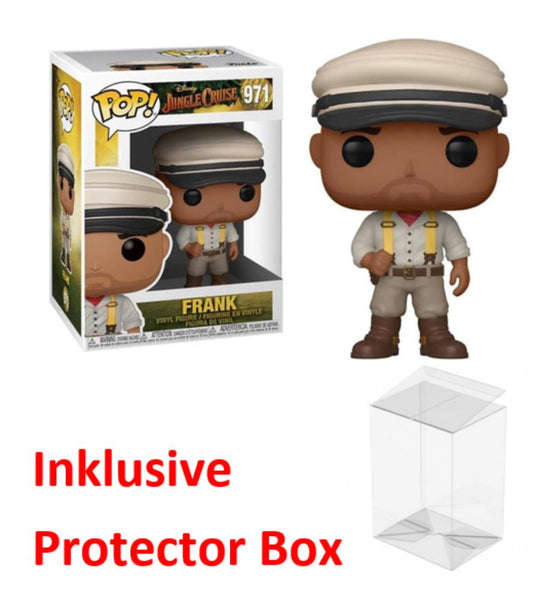 FUNKO POP Disney Jungle Cruise #971 Frank Vinyl Figur NEU sealed + Protector Box