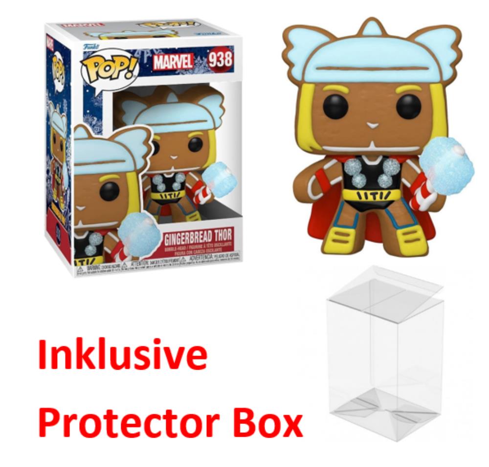 FUNKO POP Marvel #938 Gingerbread Thor Vinyl Figur NEU sealed + Protector Box