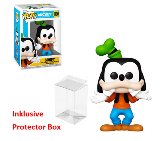 FUNKO POP Disney Mickey and Friends #1190 Goofy Figur NEU sealed + Protector Box