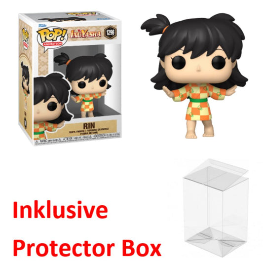 FUNKO POP Inu Yasha #1296 Rin Vinyl Figur NEU sealed + Protector Box