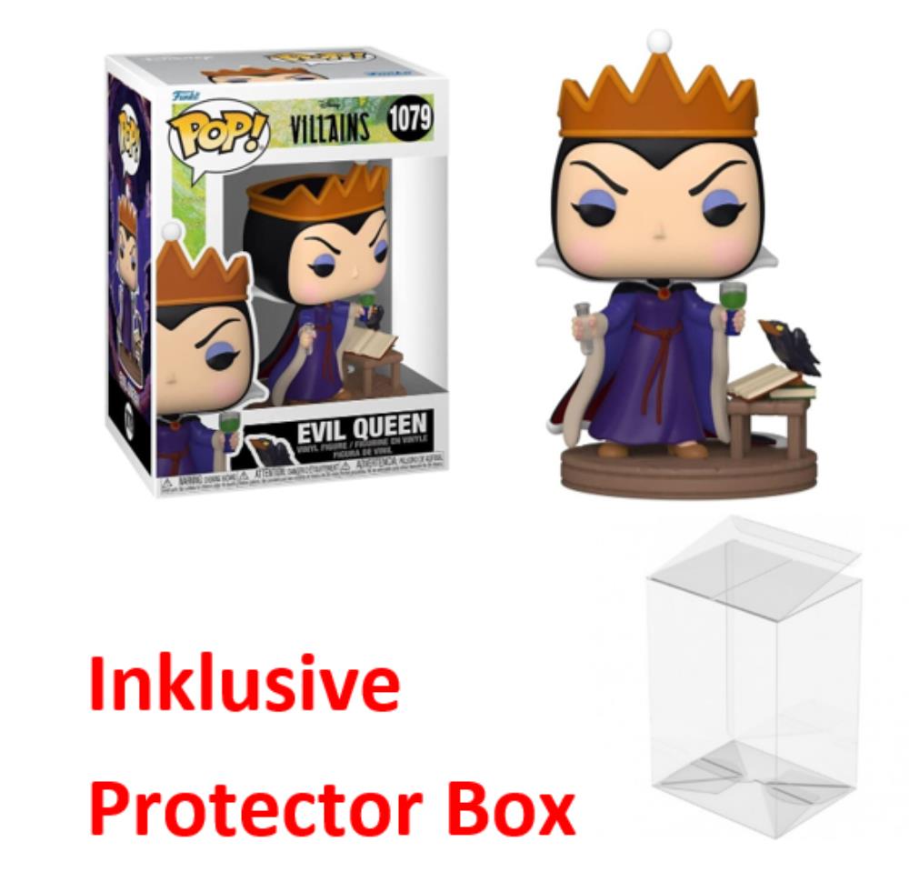 FUNKO POP Disney Villains #1079 Evil Queen Vinyl Figur NEU sealed + Protector Box