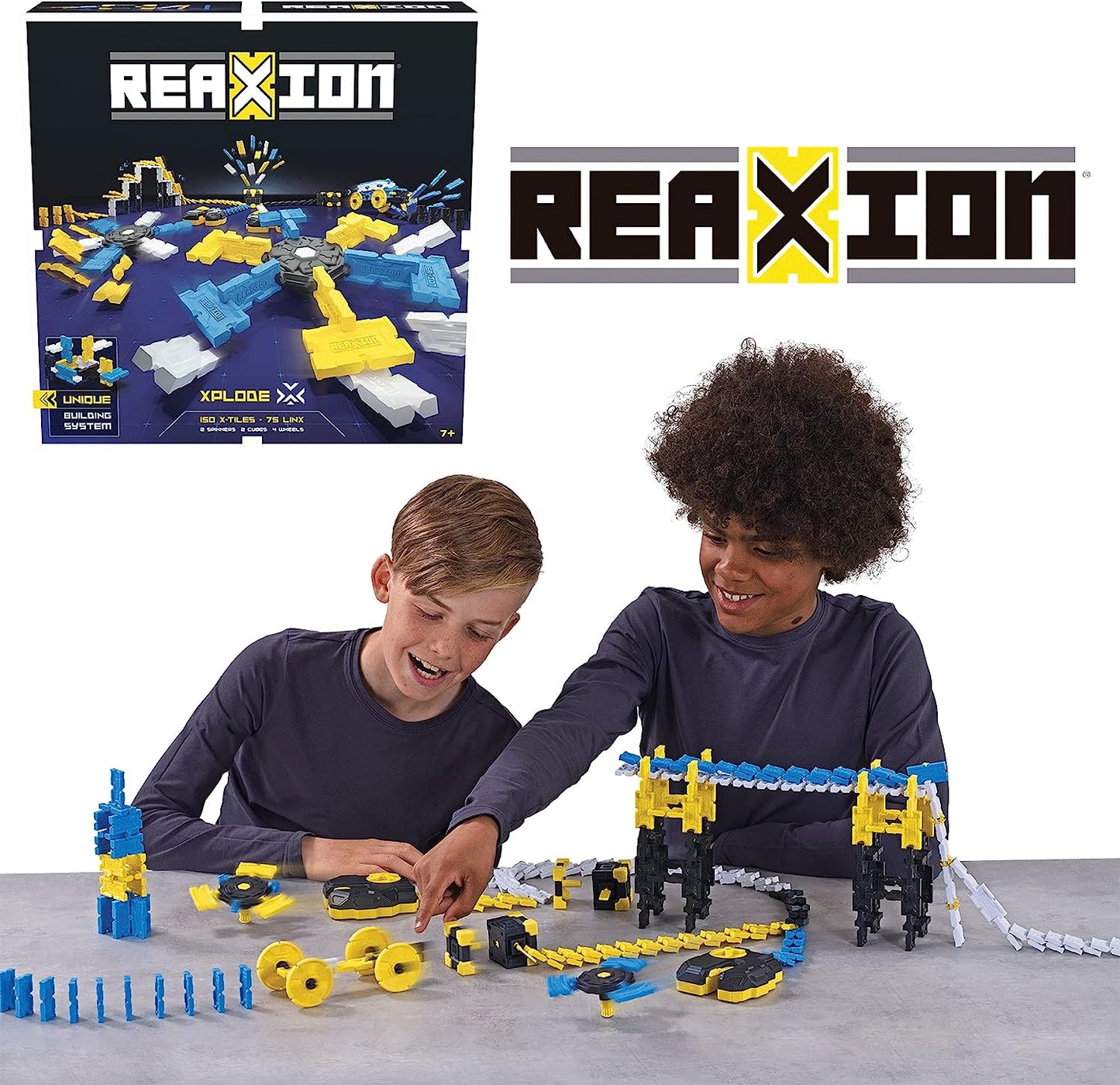 Reaxion Xplode – Abenteuerlicher Actionspaß für Kinder Bauset Domino Spielzeug