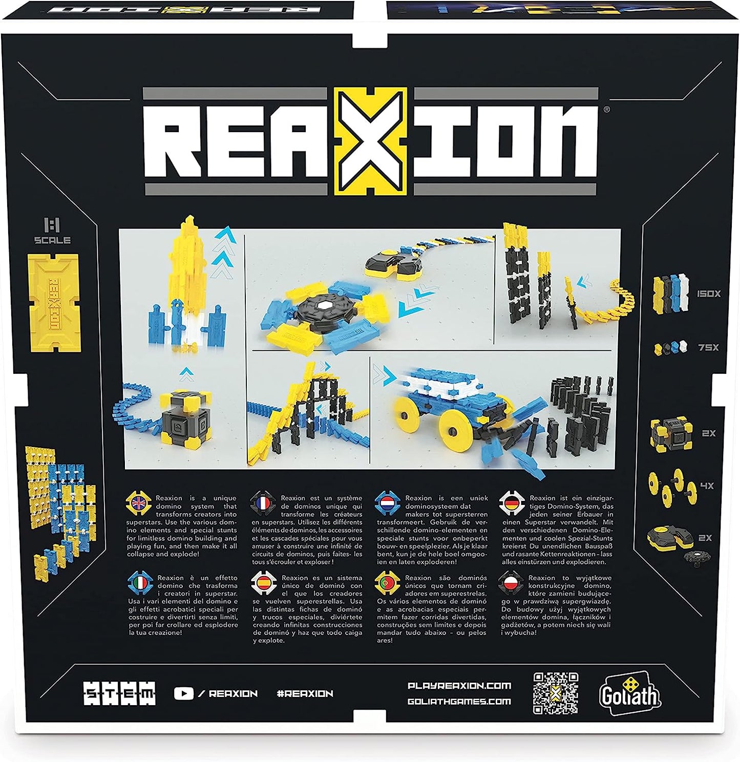 Reaxion Xplode – Abenteuerlicher Actionspaß für Kinder Bauset Domino Spielzeug