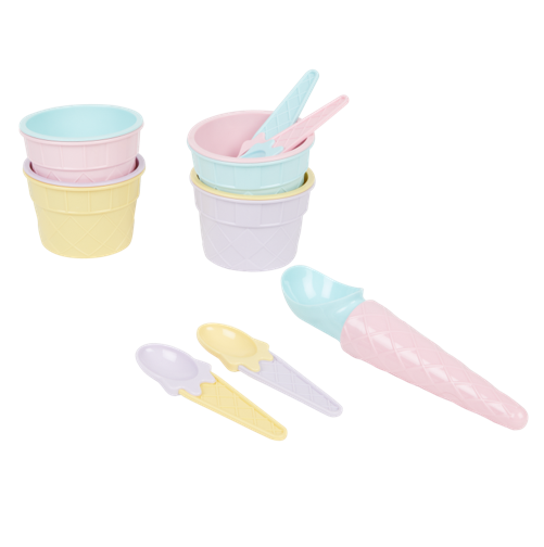 Eisbecher Set - Ice Cream Set - Sommer Kinder Eis