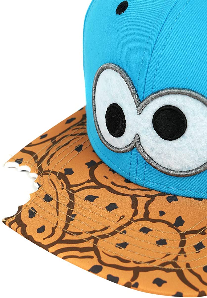 Sesamstraße Krümelmonster Cookie Bite - Snapback Cap Mütze Basecap - verstellbar