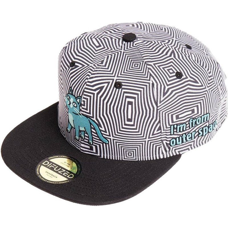 Rick and Morty: Outer Space Cat - Snapback Cap Mütze Basecap - verstellbar
