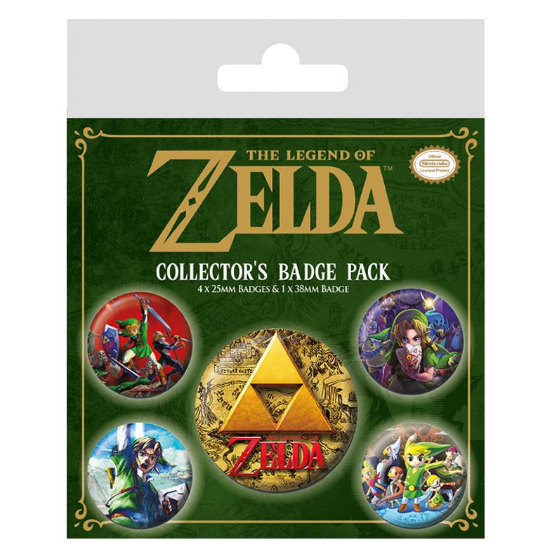 The Legend of Zelda: Badge Pack Pin Set (5 Buttons)