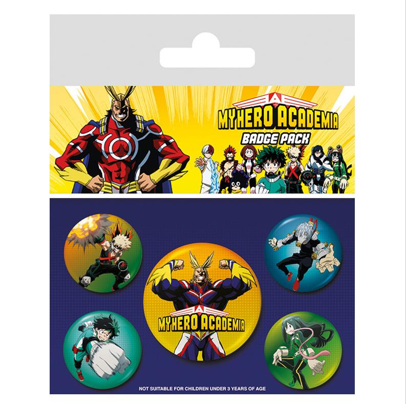 My Hero Academia Badge Pack Pin Set (5 Buttons)