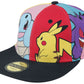 Pokemon Multi Pop Art Pikachu & Co - Snapback Cap Mütze Basecap - verstellbar