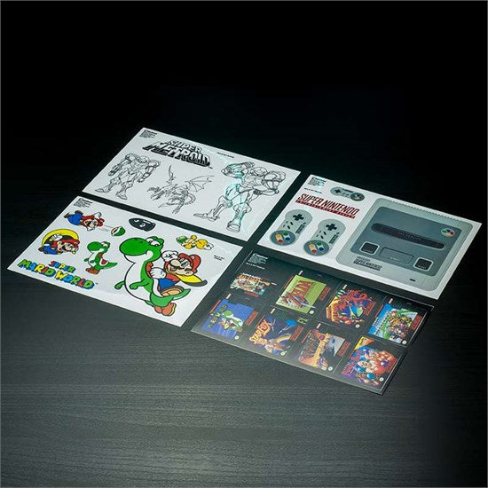 Super Nintendo Tech Stickers Gadget (24 Aufkleber)
