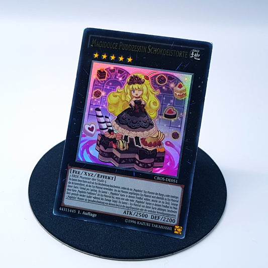 Yu-Gi-Oh Magidolce Puddzessin Schokoeistorte CROS-DE051 holo 1. Auflage