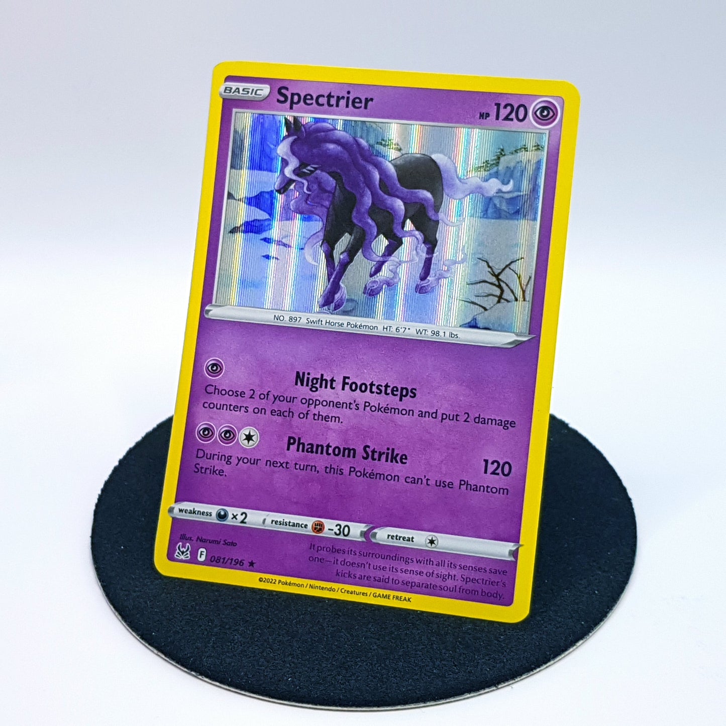Pokemonkarte - Spectrier 081/196 rare holo EN 2022 MINT