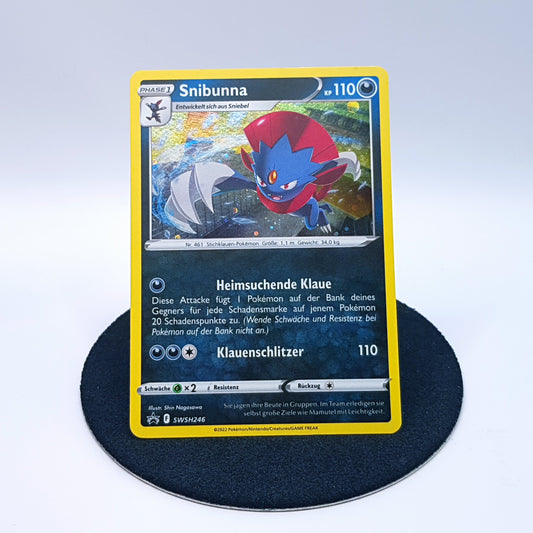 Pokemonkarte - Snibunna SWSH246 rare holo DE 2022 MINT