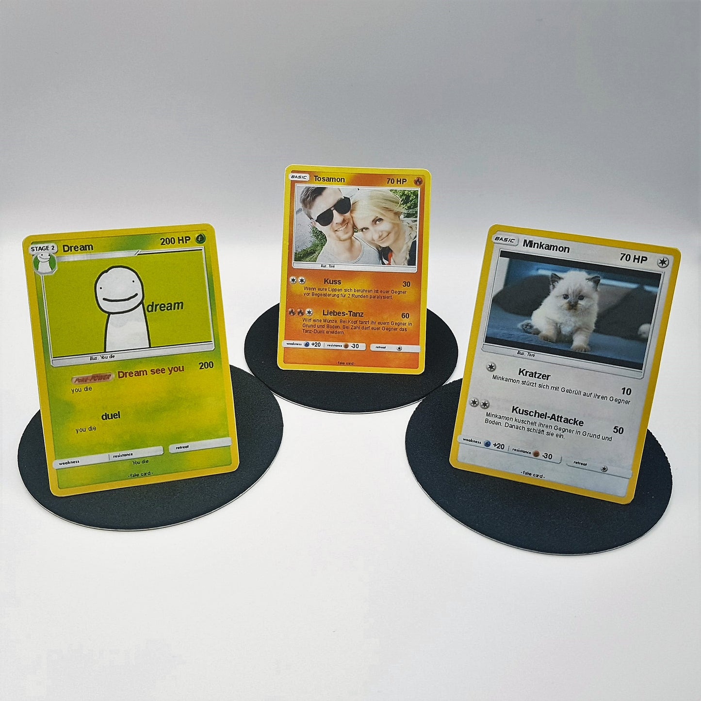 Pokemon Karte - Create your own Card - personalisiert Menschen, Haustiere Mint