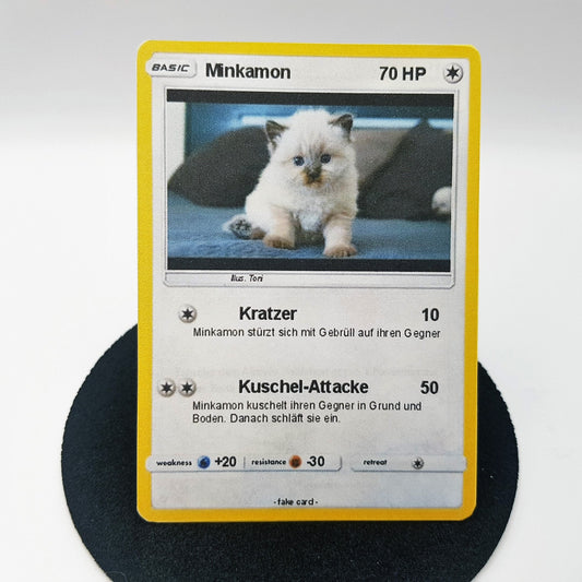 Pokemon Karte - Create your own Card - personalisiert Menschen, Haustiere Mint
