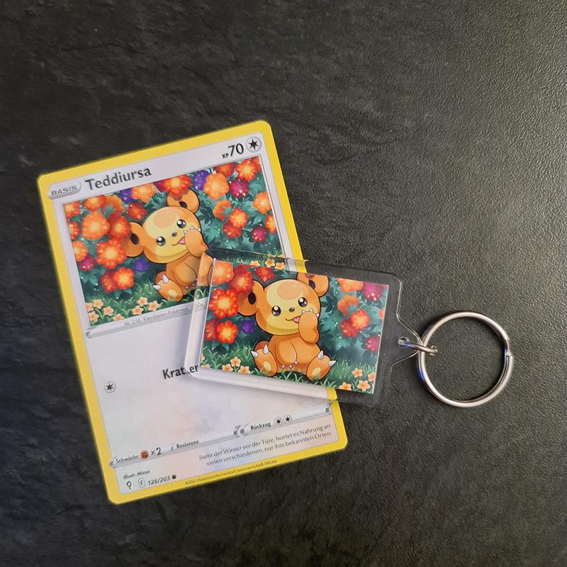 Pokemon Schlüsselanhänger aus Pokemonkarte (selfmade) - Auswahl (z.B. –  Pokéton