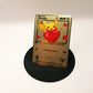 Pikachu Herz Pokemon Gold Karte Deko Metall 1. Edition im Ultra Pro Toploader