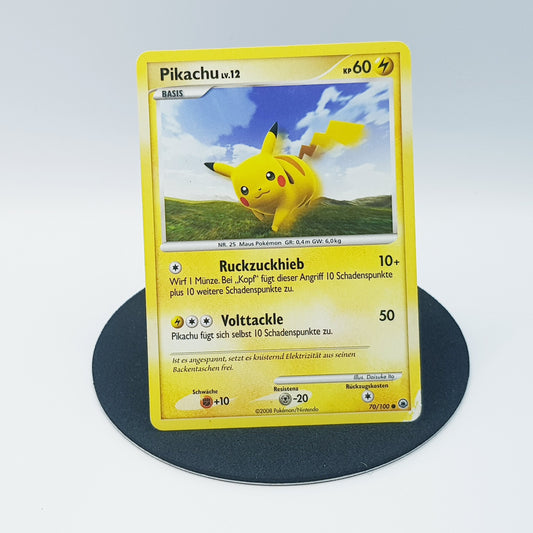 Pokemon Karte Pikachu 70/100  Majestätischer Morgen 2008 good