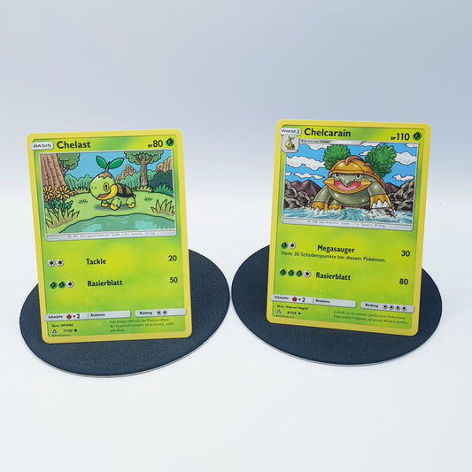 Pokemon Karten Chelast 7/156 & Chelcarain 8/156 Mint 2018 DE