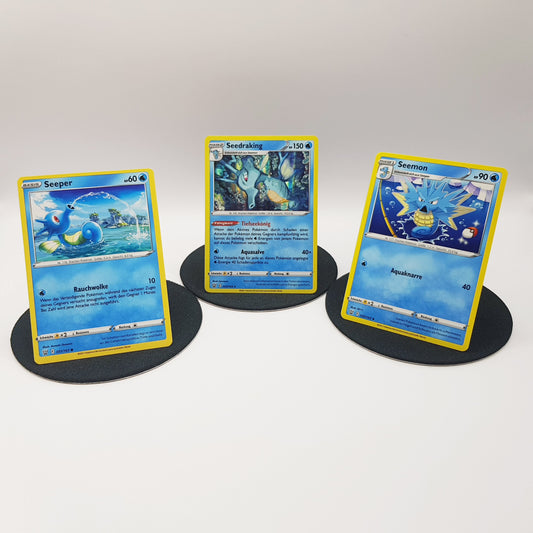 Pokemon Karten Seeper 31/163 Seemon 32/163 Seedraking 33/163 holo Mint DE
