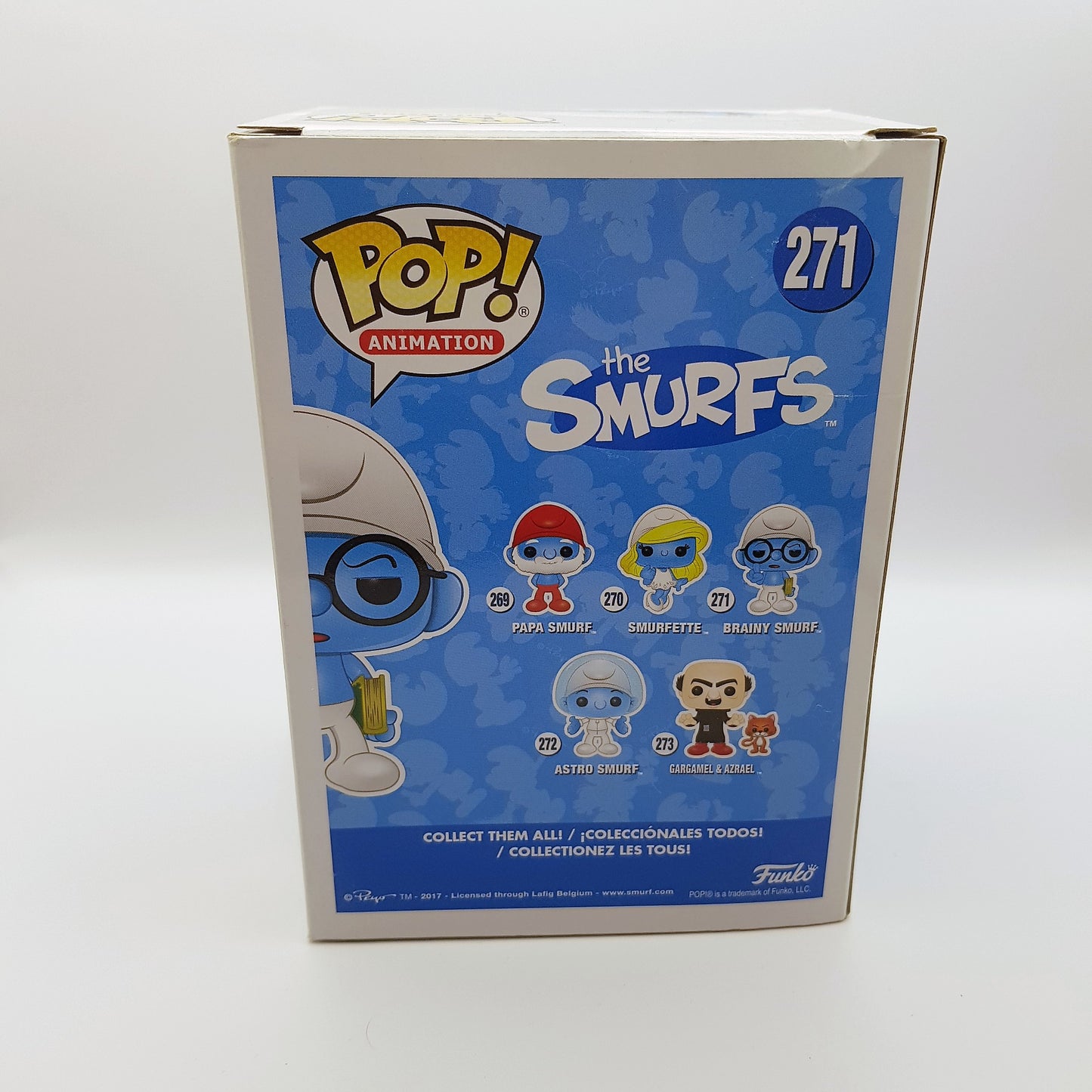 FUNKO POP Animation - Smurfs #271 Brainy Smurf Schlumpf Vinyl Figur