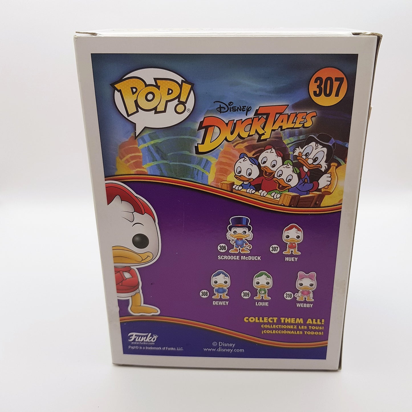 FUNKO POP - Disney Ducktales #307 Huey Diamond Glitter Glitzer Vinyl Figur