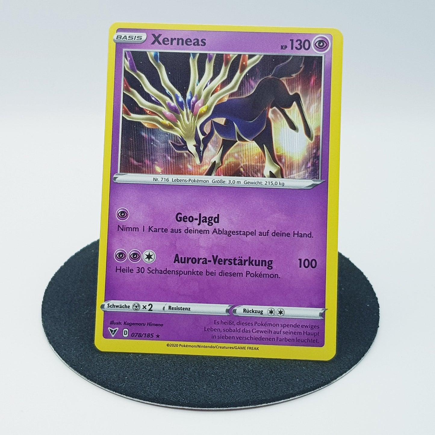 Xerneas 078/185 rare holo - Schwert & Schild - Farbenschock 2020 - DE - Pokemon Karte
