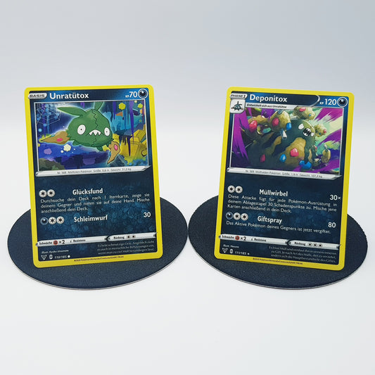 Unratütox 110/185 & Deponitox 111/185 rare - Schwert & Schild - Farbenschock 2020 - DE - Pokemon