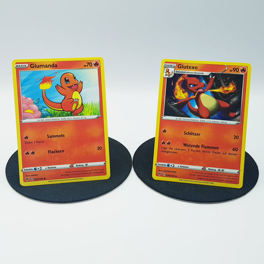 Glumanda 023/185 & Glutexo 024/185 rare - Schwert & Schild - Farbenschock 2020 - DE - Pokemon