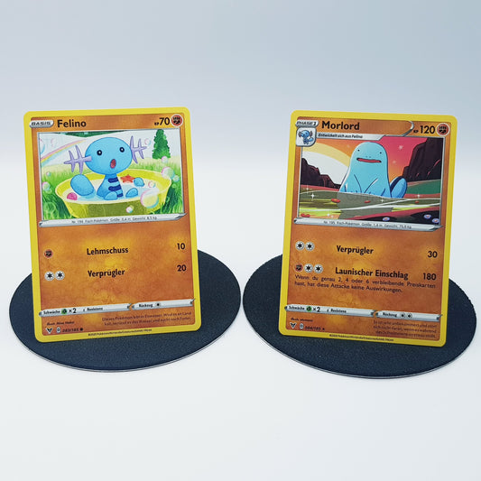 Felino 083/185 & Morlord 084/185 rare - Schwert & Schild - Farbenschock 2020 - DE - Pokemon