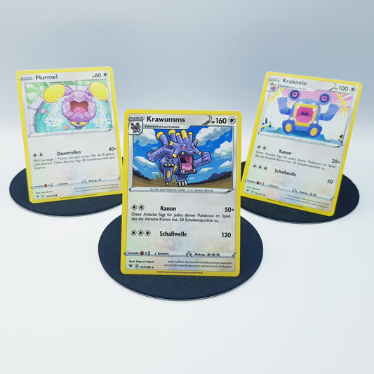 Flurmel 135/185 Krakeelo 136/185 Krawumms 137/185 rare - Schwert & Schild - Farbenschock 2020 - DE - Pokemon