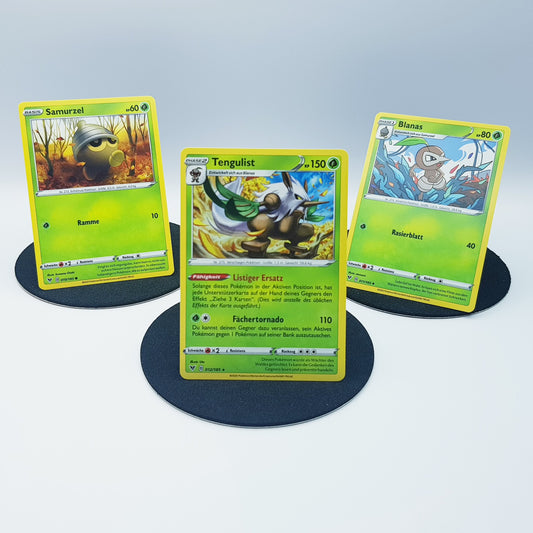 Samurzel 010/185 Blanas 011/185 Tengulist 012/185 rare - Schwert & Schild - Farbenschock 2020 - DE - Pokemon