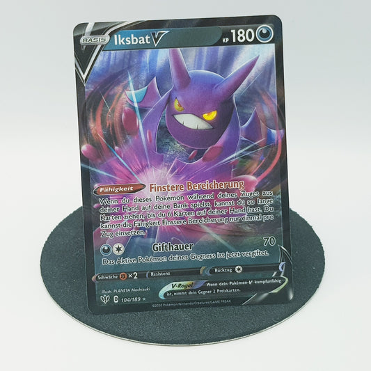 Iksbat V 104/189 rare holo Fullart - Schwert & Schild - Flammende Finsternis 2020 - DE - Pokemon